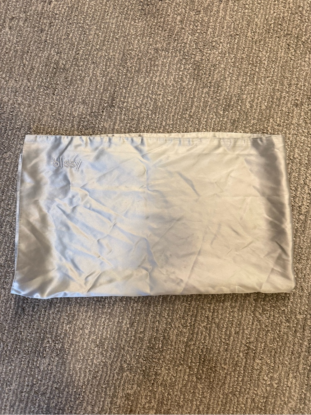 Blissy 100% Mulberry Silk King Pillowcase 22 Momme Silver Gray OEKO-TEX Luxury